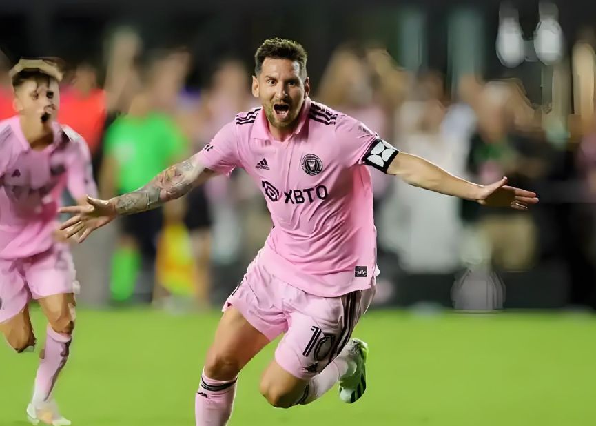 梅西战纳什维尔SC全场数据：4次打门打进2球，4次过人